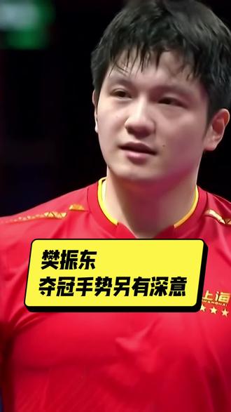 樊振东夺冠手势另有深意#全运会