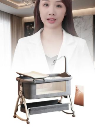 #可折叠婴儿床省空间,易收纳,方便携带,稳固安全,适配多种场景。