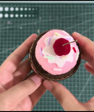 美味小蛋糕#不织布 #不织布蛋糕#手作