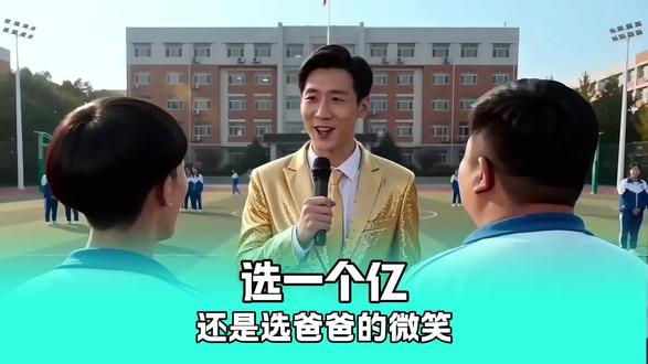 爸爸的微笑还是一个亿 #ai #搞笑 #AI创作浪潮计划 #搞笑剧情 #搞笑我是认真的