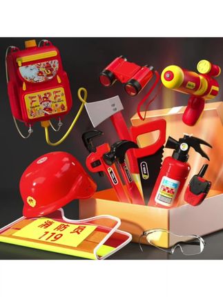 #儿童消防员玩具 消防员服装儿童灭火器玩具装备水枪套装男孩安全帽仿真过家家小孩#男孩过家家 #仿真消防装备 #角色扮演玩具 #宝宝益智游戏