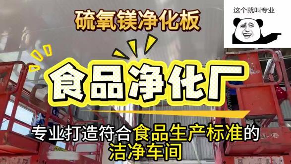 300㎡食品洁净厂房吊顶有序施工,师傅精准拼接硫氧镁净化板,每一块板材对齐拼接严密规整,专业打造符合食品生产标准的洁净车间。#食品净化车间 #食品无尘车间 #十万级食品车间 #食品厂GMP车间 #食品SC车间