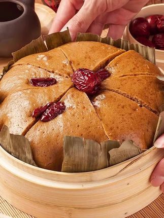 千味央厨红糖发糕早餐半成品速冻面点速食米糕点心正宗红枣蒸糕#红糖发糕 #红枣蒸糕 #米糕 #好物分享 #好物推荐🔥