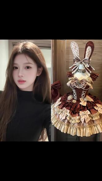 洛丽塔裙子ai换装豆包指令教程来了 ai洛丽塔自拍 洛丽塔裙子 棕色蕾丝洛丽塔连衣裙 洛丽塔裙子换装 #甜妹写真 #洛丽塔lolita #ai说啥我穿啥 #豆包ai #豆包P图已经nextlevel了 豆包p图指令