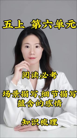 五上 第六单元 场景、细节描写知识梳理