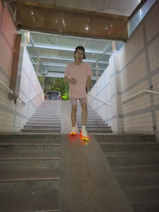 地下通道大冒险 #唐嘉琦 #滑步