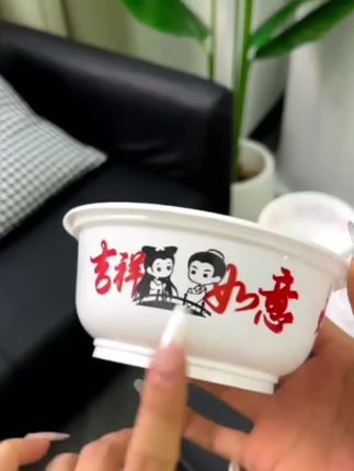 稻壳一次性饭碗食品安全家用碗筷加厚耐高温环保小碗聚餐户外餐具#厨房好物 #实用好物 #生活日用小神器 #厨房餐具