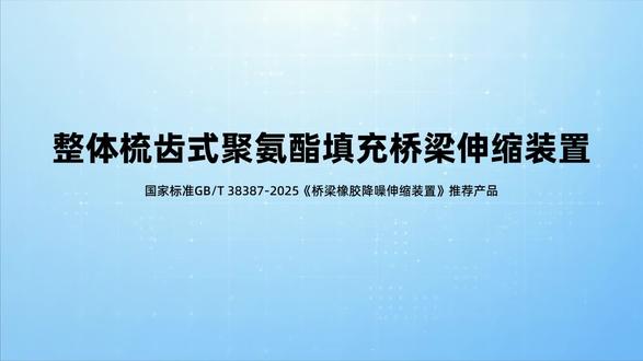 国家标准GB/T 38387-2025整体梳齿式聚氨酯填充桥梁伸缩装置