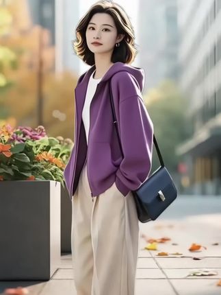 #外套穿搭 #春秋新款 #减龄气质 #穿搭分享 #卫衣外套