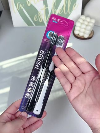 家用成人中硬毛牙刷8支装 螺旋毛刷丝 有效祛渍 助力清洁提亮#强效祛渍 #顽固污渍 #亮白牙齿 #去黄提亮