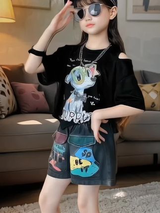 #女童穿搭 #女童套装#女童牛仔裤套装#童装#生女儿就要这样穿