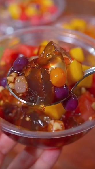 白凉粉果冻粉免煮家用#儿童凉粉 粉#商用 #摆摊甜品 #红糖冰粉粉 粉专用粉