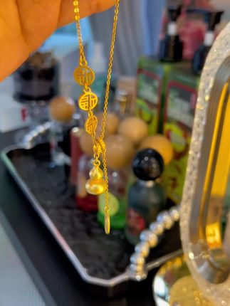 新中式流苏葫芦项链 不掉色!古法金真的太好看了 显白又显贵气 主要寓意太好了#时尚饰品 #项链 #葫芦项链