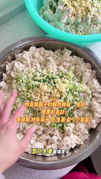 湖北孝感的豆腐圆子制作过程 上一次出了一个视频很多朋友问 准备什么食材 今天给你们出一个 #炸豆腐圆子#孝感炸豆腐#真实记录生活