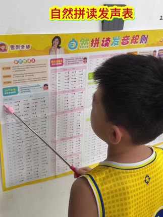 儿子每天跟着音频读一读,记一记,打好英语基础!#英语启蒙#英语音标 #自然拼读英语 #自然拼读挂图 #雪梨英语