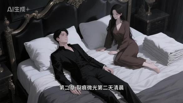 第二章 〈裂痕微光〉清晨的星百合浸着冷露,她剪花的手避开他的吻,像避开沾了尘的线。画室的困鸟画悬在墙中央,笼门敞开,鸟却望着天空迟疑,他的指尖碰上去,只触到画布的凉。心理医生的电话缠在耳边,他的梦总烧着大火,火里的她转身离开,而他在灰烬里动弹不得。
旧公寓的樱花照还亮着她的笑,泛黄的情书上“永远选择你”的墨迹,被打火机的火舌舔成灰。那火像梦里的焰,落在掌心烫得他回神——他以为烧的是过去,却只燎出婚姻的裂痕。
深夜的画室亮着暖光,她的新作铺展深蓝与灰黑,中央那抹银光是挣脱锁链的手,向画布外伸着。他问“这么晚还画?”,她的倦怠裹在松节油的香里:“灵感停不下来”。那只手是裂痕里的微光,她在画里写满逃离的勇气,而他的执念,还困在“永远拥有”的剧本里,没看见光里的告别。#婚姻囚笼