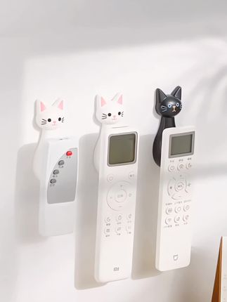 创意遥控器磁吸挂钩强力粘黏卡通无痕钉电视空调遥控器收纳免打孔#居家好物 #实用好物 #磁吸挂钩 #免打孔 #空调遥控器