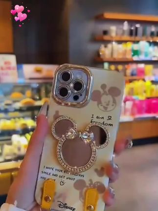 金色米奇适用VIVO苹果16荣耀OPPO华为P70小米红米手机壳ZX00351#这个手机壳真的长在我心巴上了 #爆款手机壳 #好物