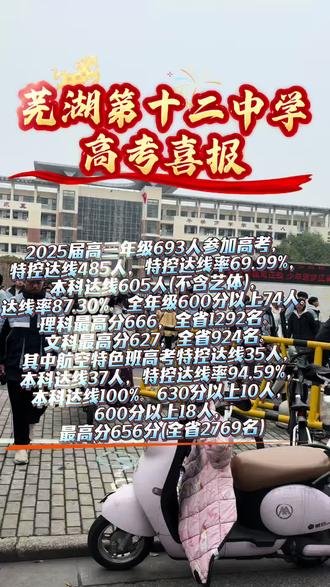 芜湖第十二中学高考喜报#录取 #高考