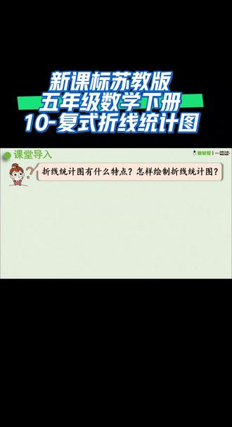 新课标苏教版五年级数学下册(10-复式折线统计图)#学习资源分享 #干货分享 #同步 #课件#五年级数学