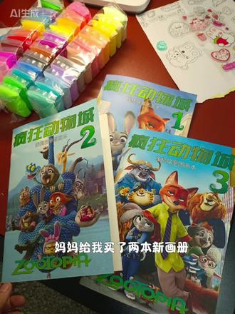 两个孩子很喜欢画画,于是我就给姐弟俩买了这套疯狂动物城描模本,可喜欢了~#疯狂动物城 #画画 #亲子互动 #全网都在看的电影