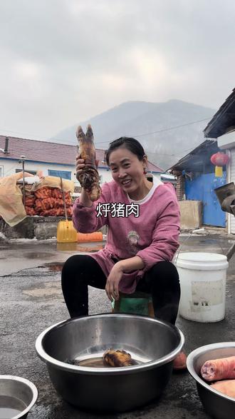 快要过年了,烀点猪肉吃 #三农 #东北