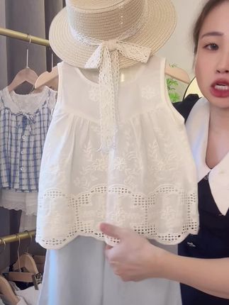 女童夏季套装2025新款洋气儿童衣服女宝宝夏装背心薄款裤子超好看#今日新款推荐 #好物推荐🔥 #面料柔软舒适 #高品质童装 #爆款热卖中