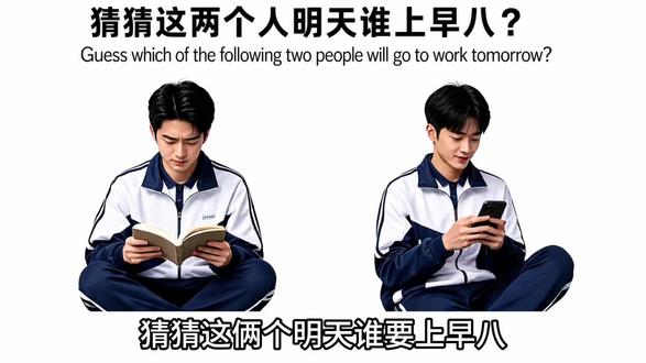 猜猜明天谁要上早八#早八#谜题#大学生哪有不疯的