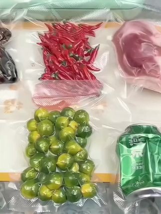 #真空包装袋 有了这个真空保鲜袋,零食,水果,肉类,蔬菜都可密封起来!延长食物保鲜时间还能防止串味!#食物保鲜 #包装袋