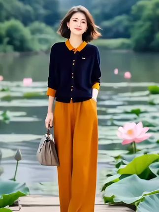 #休闲套装 #早秋穿搭 #谁穿谁好看#穿出美丽,穿出自信#套装