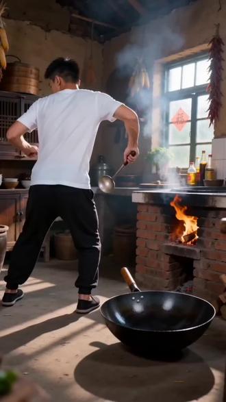 #AI功夫厨神炒饭秀 #随变ai随便玩 #烹饪功夫