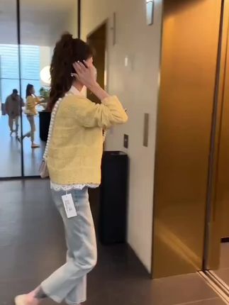 早春一整套女装2025新款韩版温柔毛衣蕾丝百搭开衫直筒长裤三件套