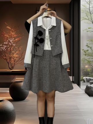 两件套套装#气质穿搭 #大码女装 #洋气减龄 #谁穿谁好看 @DOU+小助手 @DOU+上热门