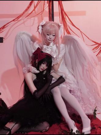 假如明天头像变成自己 #cos #魔法少女小圆 #鹿目圆 #晓美焰 #魔女结界