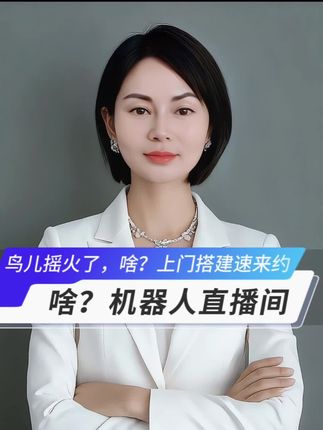 机器人上门搭直播间!开播就火不是梦,速来找我超省心,爆火? 哈哈,最近这个好玩,老师们,你们觉得直播间能搭建出来吗?会会出来嗨啊,这个视频太好玩了,拍完了赶紧给机器人充电去#热门音乐中 #鸟儿摇 ,#拍摄花絮 #搞笑视频,#魔性鸟儿摇
