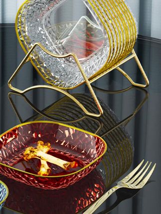 吐骨碟家用水果碟零食小吃碟餐桌垃圾收纳盘 #收纳盒 #好物 #实用 #家用 #零食盘