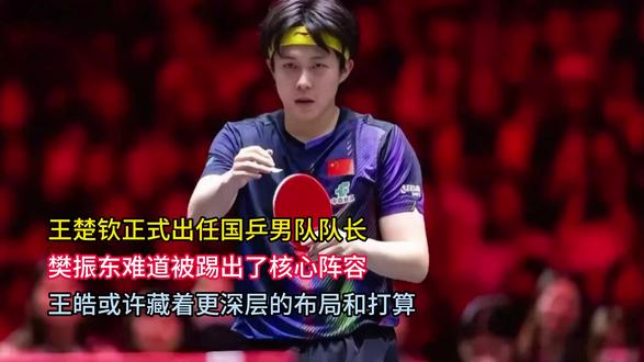王楚钦正式出任国乒男队队长,樊振东难道被踢出了核心阵容王皓或许藏着更深层的布局和打算#体育 #乒乓球