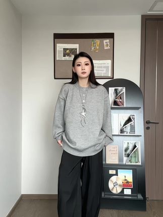 软糯针织,治愈一整个秋天的凉意!! #秋季穿搭#亨利领#毛衣#男女同款#ootd穿搭