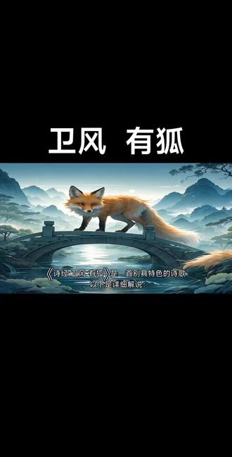 #《诗经》#《卫风》《有狐》