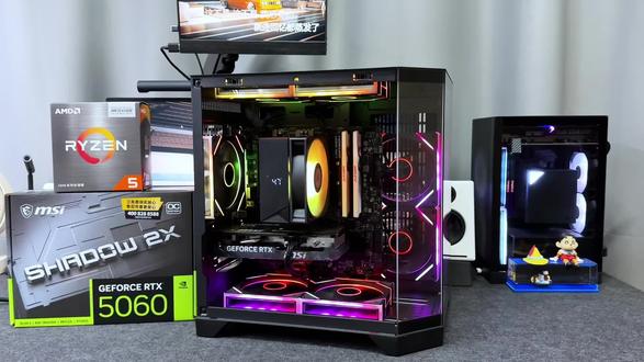 5500X3D 配 5060,网游直接杀疯了!要是618CPU能降到800-900,直接起飞!
CPU:R5 5500X3D 盒装
主板:微星B550M PRO VDH WIFI
显卡:微星 RTX5060 8G OC MAX 幻隐师
散热:超频三RT500 数显 ARGB风扇 五铜管散热
内存:自带
硬盘:自带
电源:微星PAG G650LS PCIE5 金牌全模组电源
机箱:玩嘉梦想家mini 海景房机箱 黑色
风扇:棱镜8PRO ARGB风扇七把(三正四反)
#diy电脑 #电脑配置 #光污染 #海景房主机 #装机