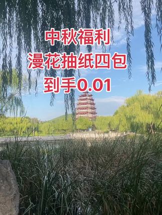 四包漫画抽纸,只要0.01新人必薅#漫花抽纸 #新人福利第一单 #美景分享