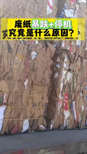 废纸暴跌+停机,究竟是什么原因?
#废纸#废品回收