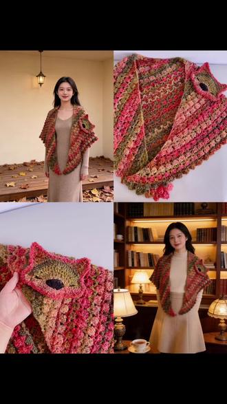 一只傲娇的小狐狸披肩,除了好看没毛病
线材:@趣织社服饰配件旗舰店 印象澜彩
钩针:4.5#钩针编织 #手工钩织教程 #手工毛线编织 #手工针线 #手工编织零基础教学