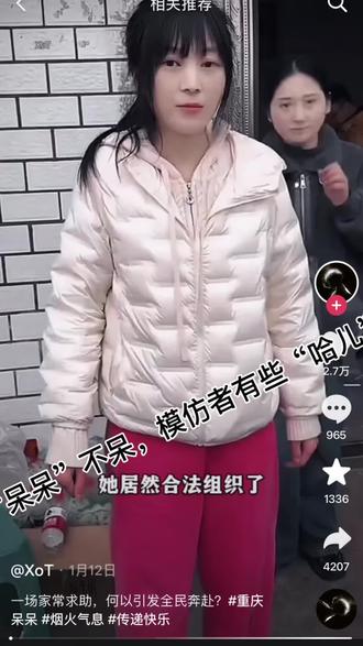 #”呆呆”不呆,模仿者有些 “哈儿”。