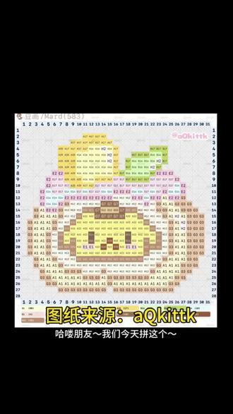 🥰今日拼豆:三丽鸥之布丁狗
图纸来源:aQkittk#沉浸式拼豆豆 #创作者中心 #创作灵感 #拼豆 #三丽鸥