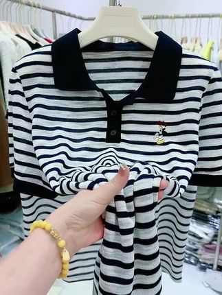 #条纹衬衫 #时尚穿搭 #夏季穿搭 #短袖衬衫 #亲肤柔软舒适透气