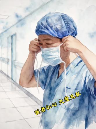 “医者仁心 大爱无私!”#画一个故事 #正能量 #感动
