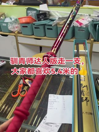 驯青师达人版走一支,大家都喜欢5.4米的👍#钓鱼人 #钓鱼装备 #渔具用品 #鱼竿渔具 #大物竿