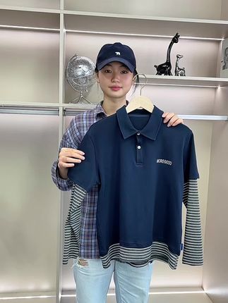 胖男童假两件长袖polo衫 #只做高品质 #穿出高级感 #春秋新款 #polo长袖 #假两件polo衫
