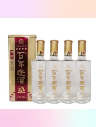 皖42度四星百年皖酒浓香型纯粮优级白酒【2013年老酒】42度500ml